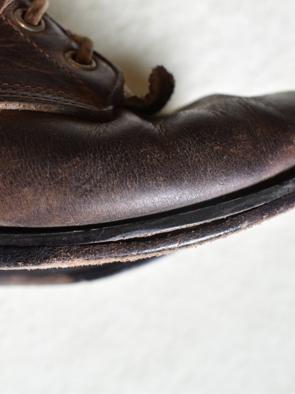 Vintage Womens Brown Justin Lace Up Western Boots Sz 6.5 - Picture 9 of 15